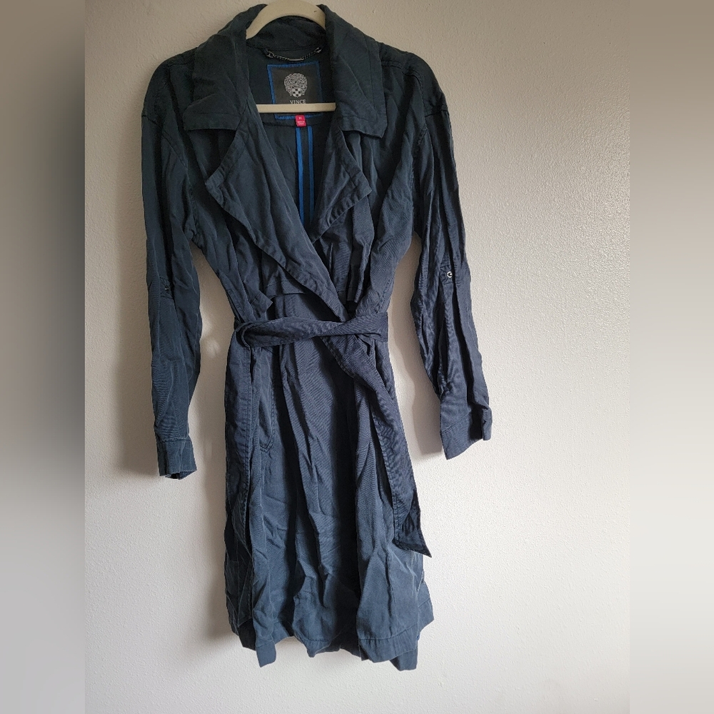 Women's Navy Trench Coat